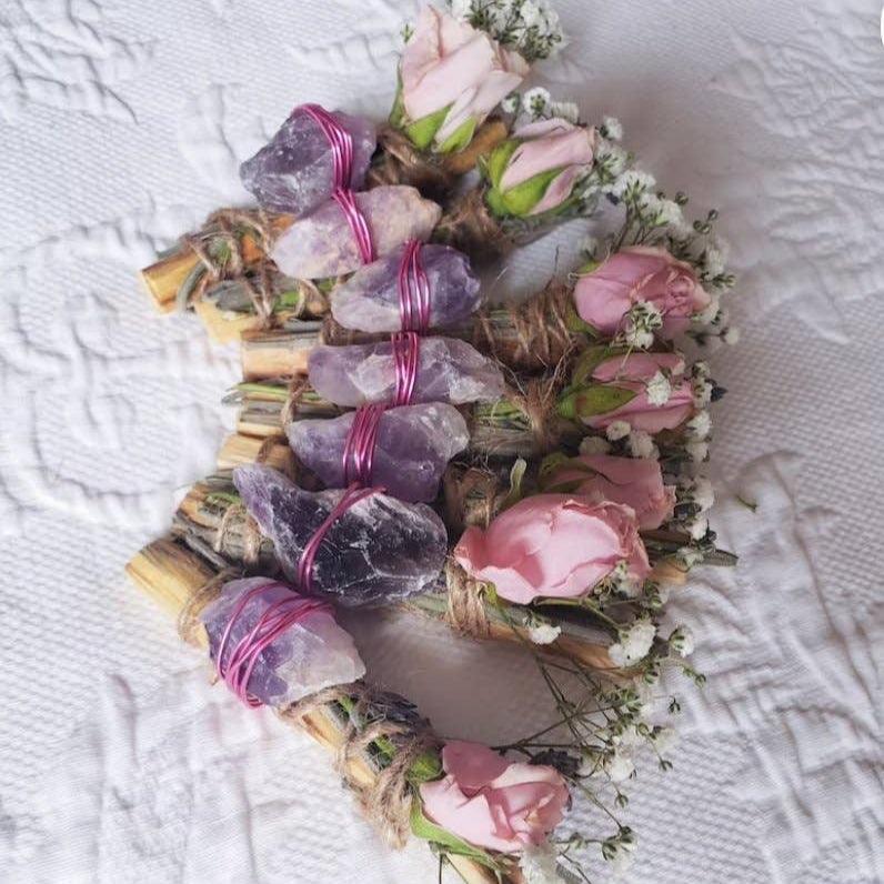 Amethyst - Heartfelt Peace & Sweet Dreams Smudge Stick