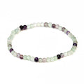 Fluorite Round Bead Bracelet - The Student's Stone