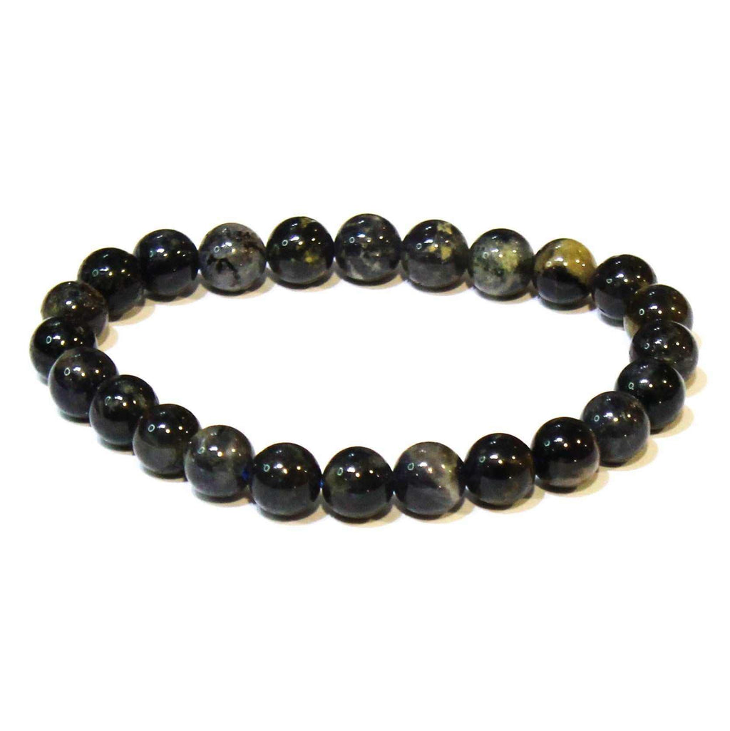 Iolite Round Bead Bracelet