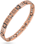 Women’s Ultra Strength Pure Copper Magnetic Bracelet (Cross)