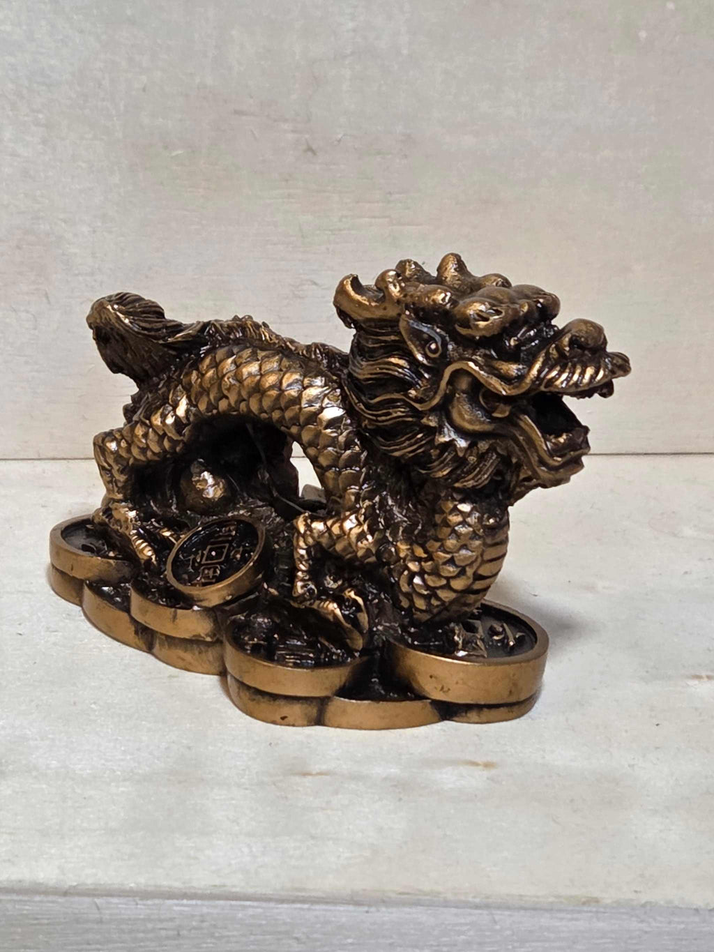 Lucky Chinese Inspired Dragon Totem Protecting Money - 2 inches