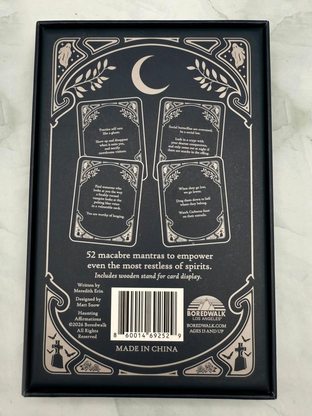Haunting Affirmations Card Set by Boredwalk
