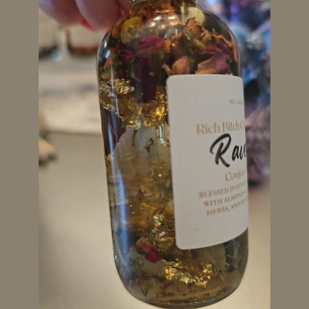 Raven Hoodoo Conjure Oil for Intuition, Manifestation, & Spiritual Power Ritual Oil
