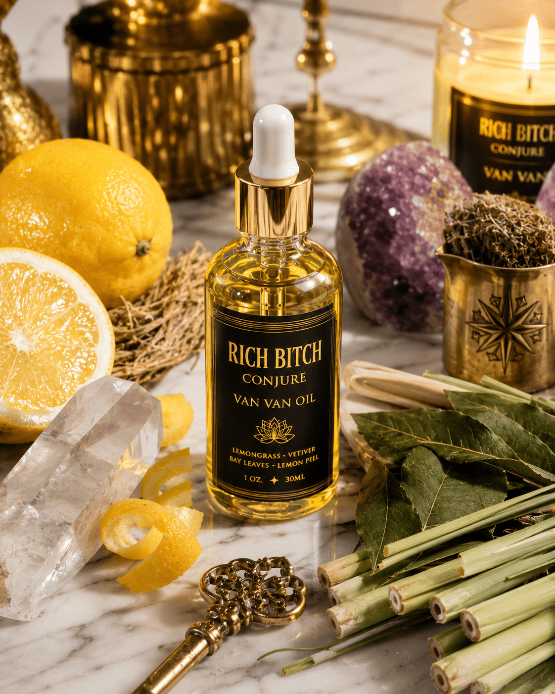 Exclusive Van Van Hoodoo Conjure Oil | Road Opener, Good Luck, Success & Spiritual Cleansing Oil | Limited Batch