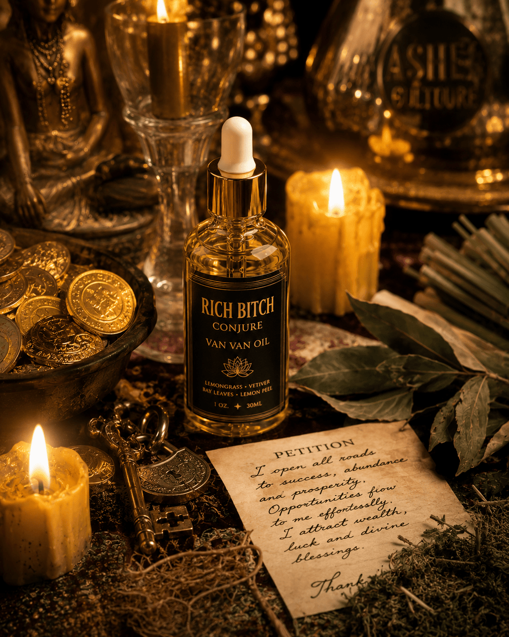 Exclusive Van Van Hoodoo Conjure Oil | Road Opener, Good Luck, Success & Spiritual Cleansing Oil | Limited Batch