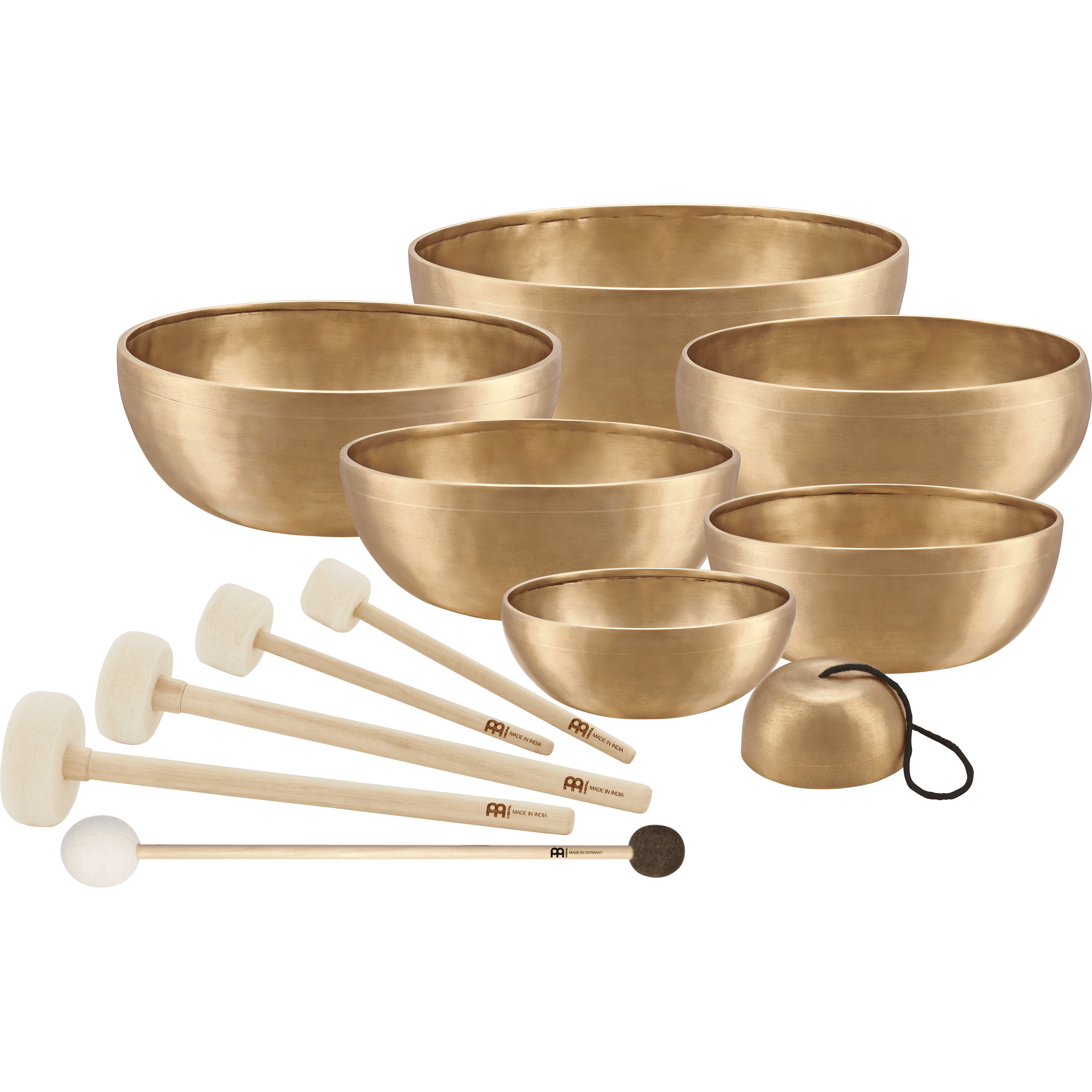 Chakra Healing Tibetan Singing Bowl Set - 7 bowls, 5 mallets, 8850 g